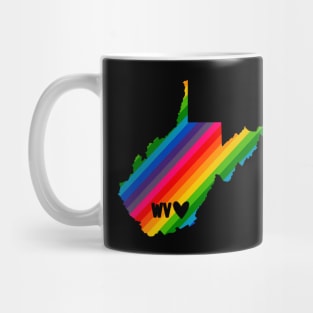 USA States: West Virginia (rainbow) Mug